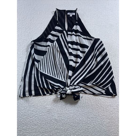 Express Women’s Tank Top M Black/White - Picture 1 of 8
